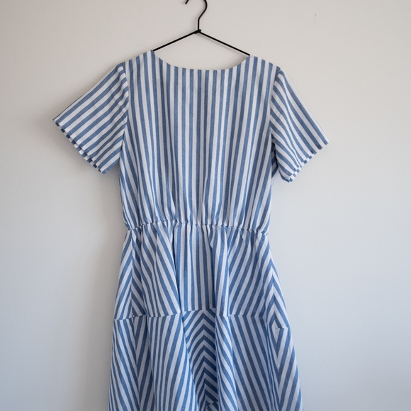 Atmos & Here Striped Linen Dress - Picture 3 of 6